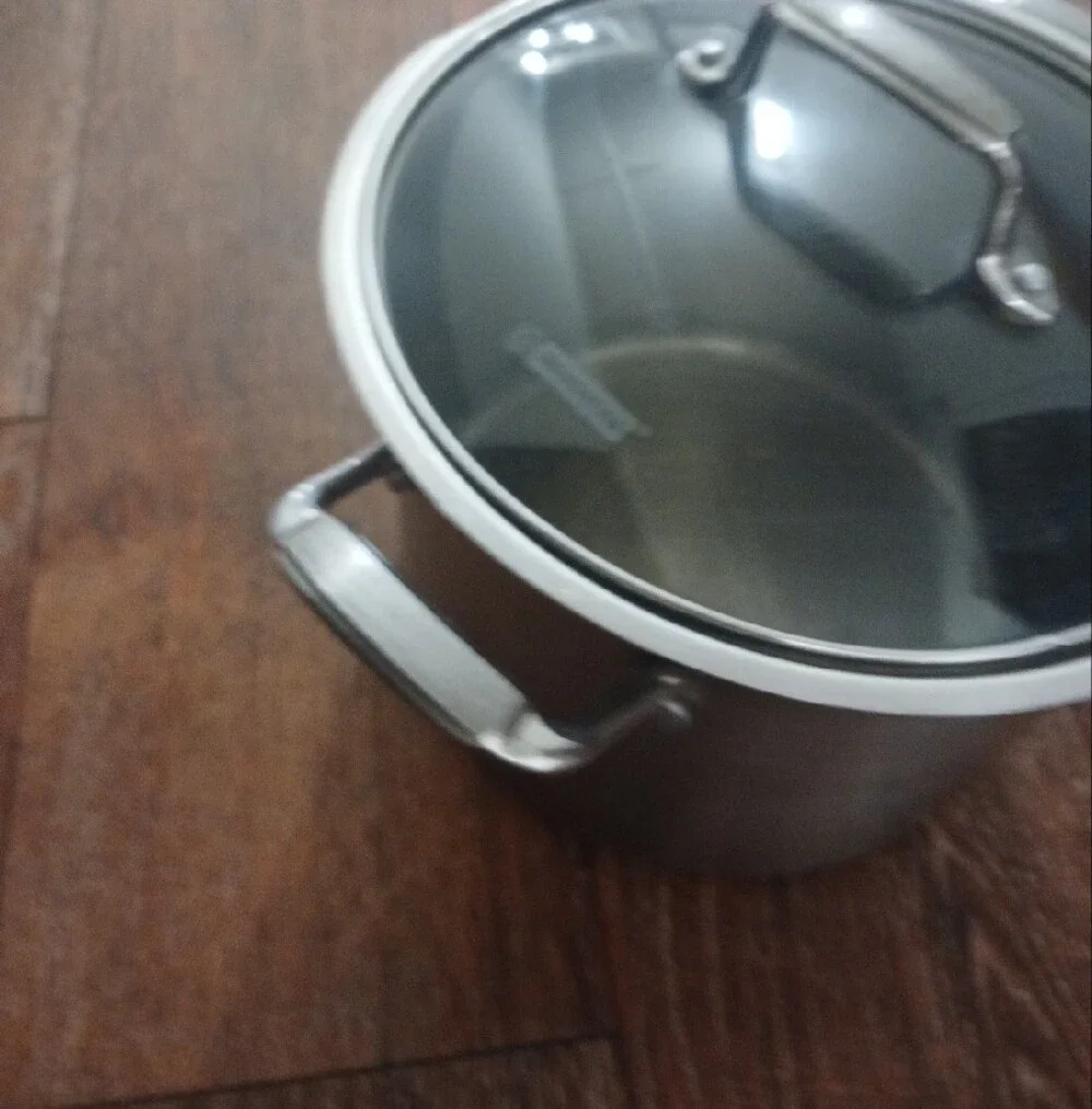 Tramontina Stainless Steel Stock Pot with Glass Lid - Silver